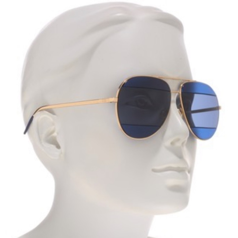 CHRISTIAN DIOR Split 59mm Aviator Sunglasses - Picture 2 of 11